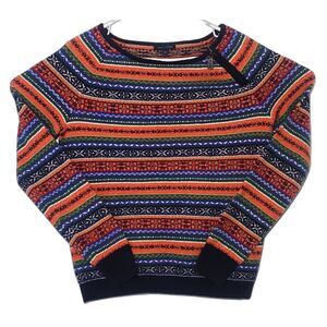 Tommy Hilfiger Sweater Pullover Womens Medium Cotton Blend Shoulder Zipper